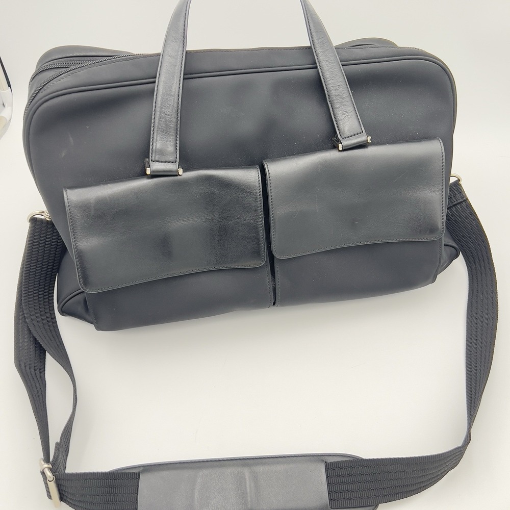 Caslon Black Nylon Tote Shoulder Bag Large Travel Work Everyday Carry Purse
